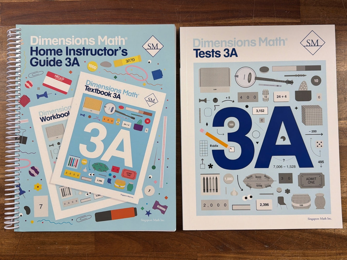 Dimensions Math Home Instructor's Guide & Tests 3A Set