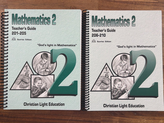 CLE Mathematics 2 Teacher's Guide Set 201-210 Sunrise Ed