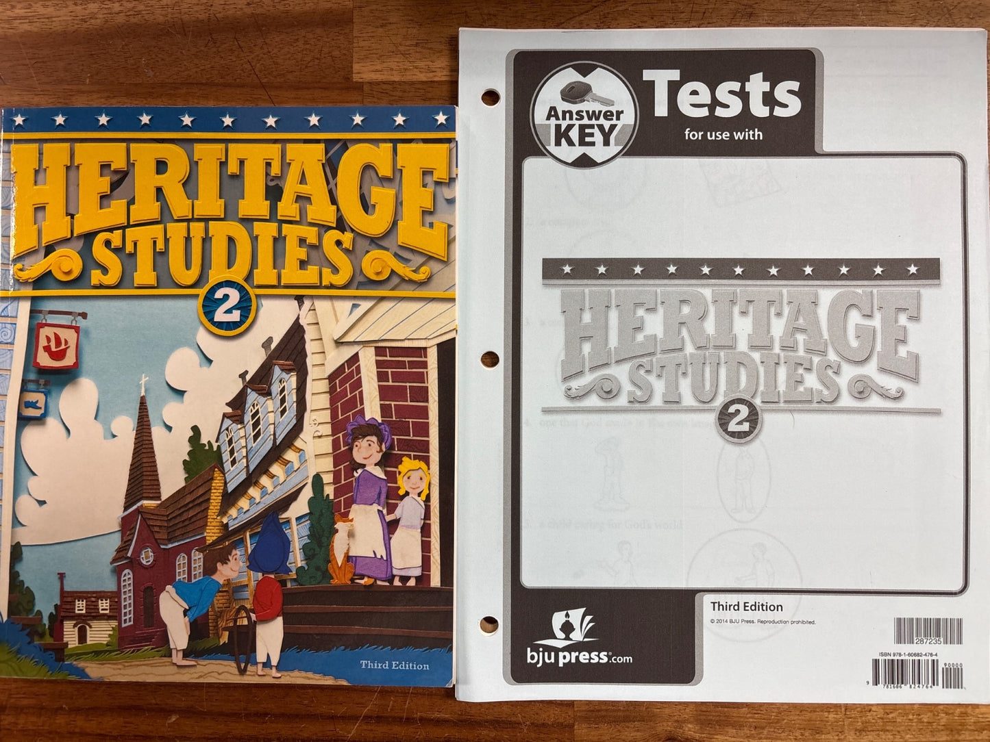 BJU Press Heritage Studies 2 Textbook & Test Key Set