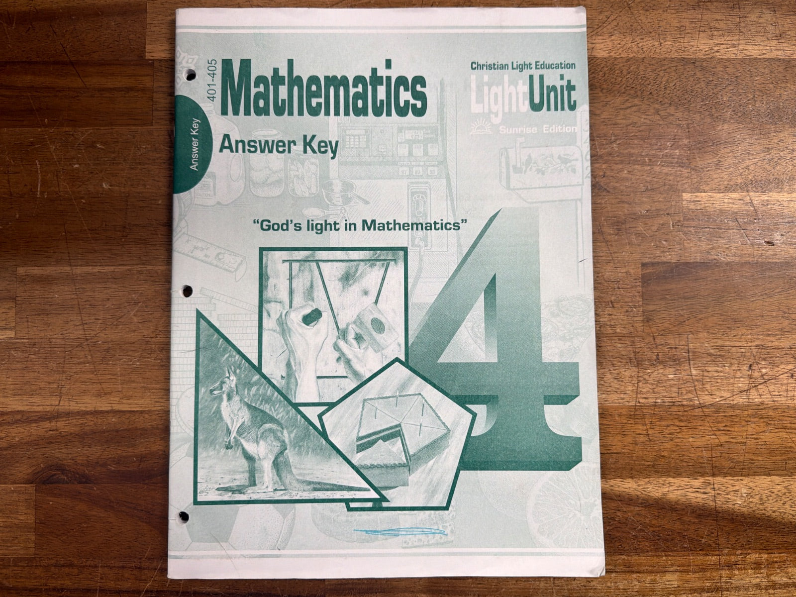 CLE Light Unit 4 Mathematics Answer Key 401-405 Sunrise Ed