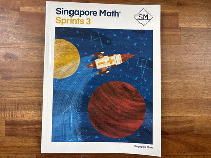 Singapore Math Sprints 3 Grade 3 Math Practice Book — front cover