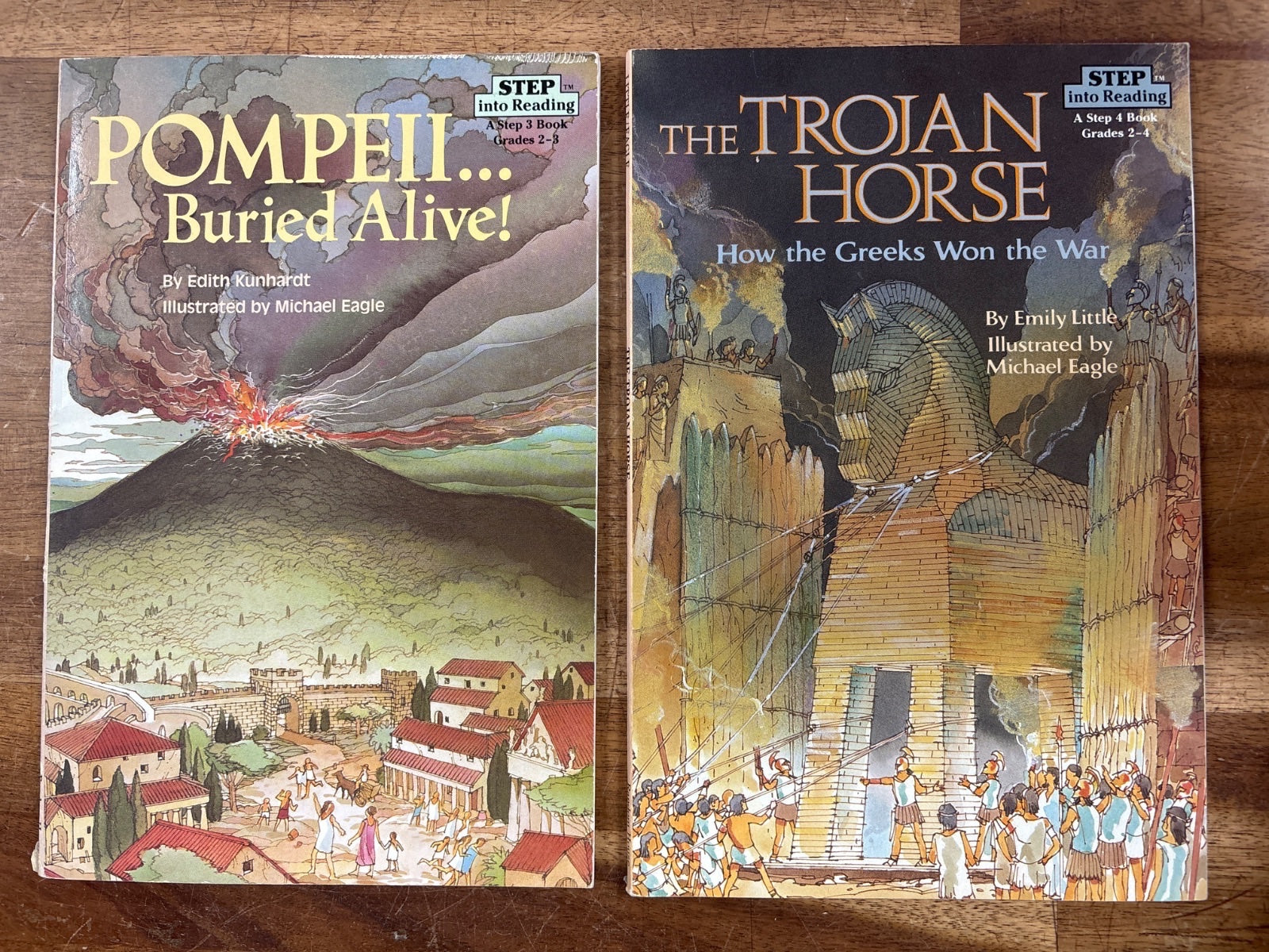 Step Into Reading: Pompeii & Trojan Horse Book Set