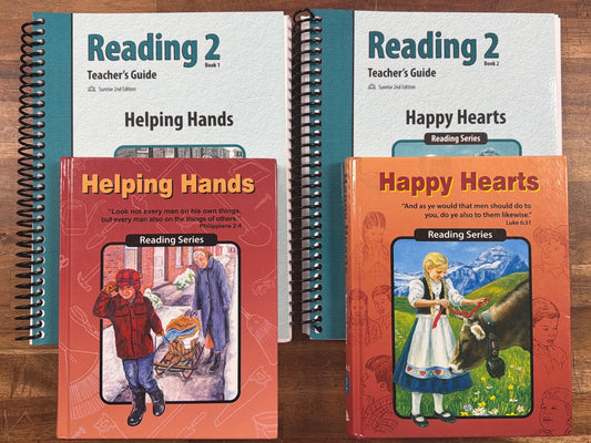 CLE Reading 2 Set Helping Hands Happy Hearts Guides Readers