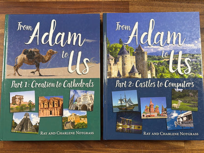 Notgrass From Adam to Us Parts 1&2 Set Grades 5-8