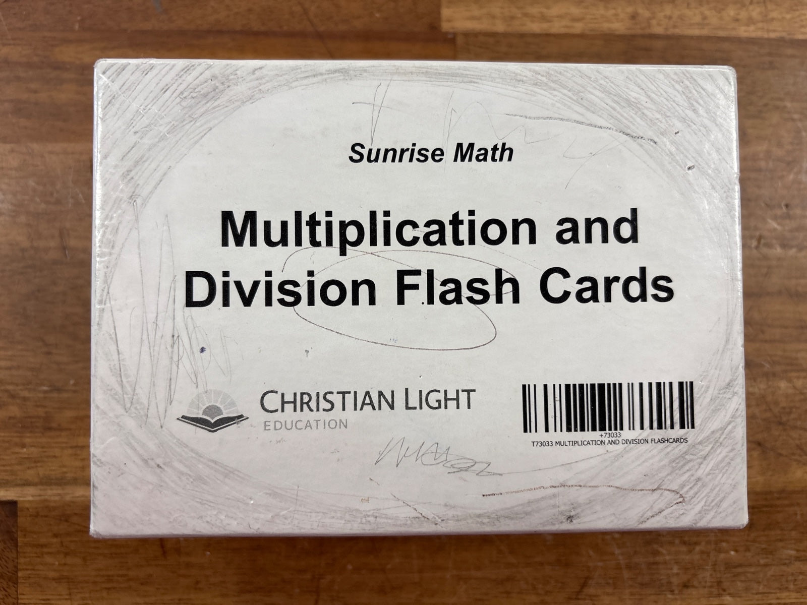 Christian Light Sunrise Math Multiplication & Division Flash Card — front cover