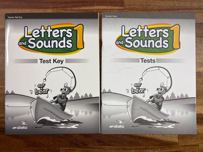 Abeka Letters and Sounds 1 Test Key & Student Tests 5th Ed — front cover