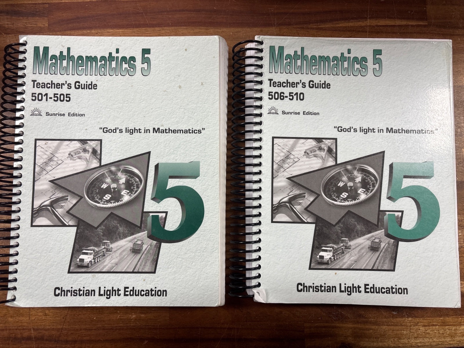 CLE Mathematics 5 Teacher's Guide Set 501-510 Sunrise Ed — front cover