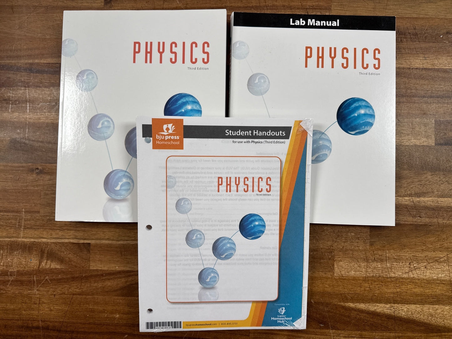 BJU Press Physics 3rd Ed Textbook Lab Manual & Handouts Set