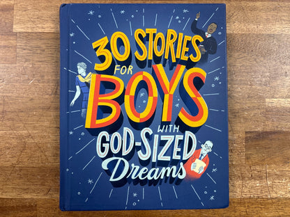 30 Stories for Boys with God-Sized Dreams - DaySpring — front cover