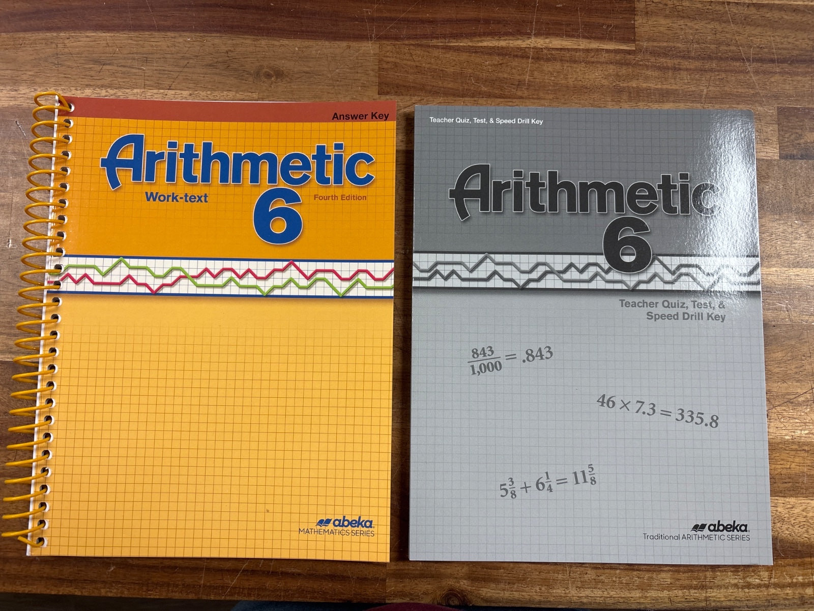 Abeka Arithmetic 6 Work-Text Answer Key & Test Key Set