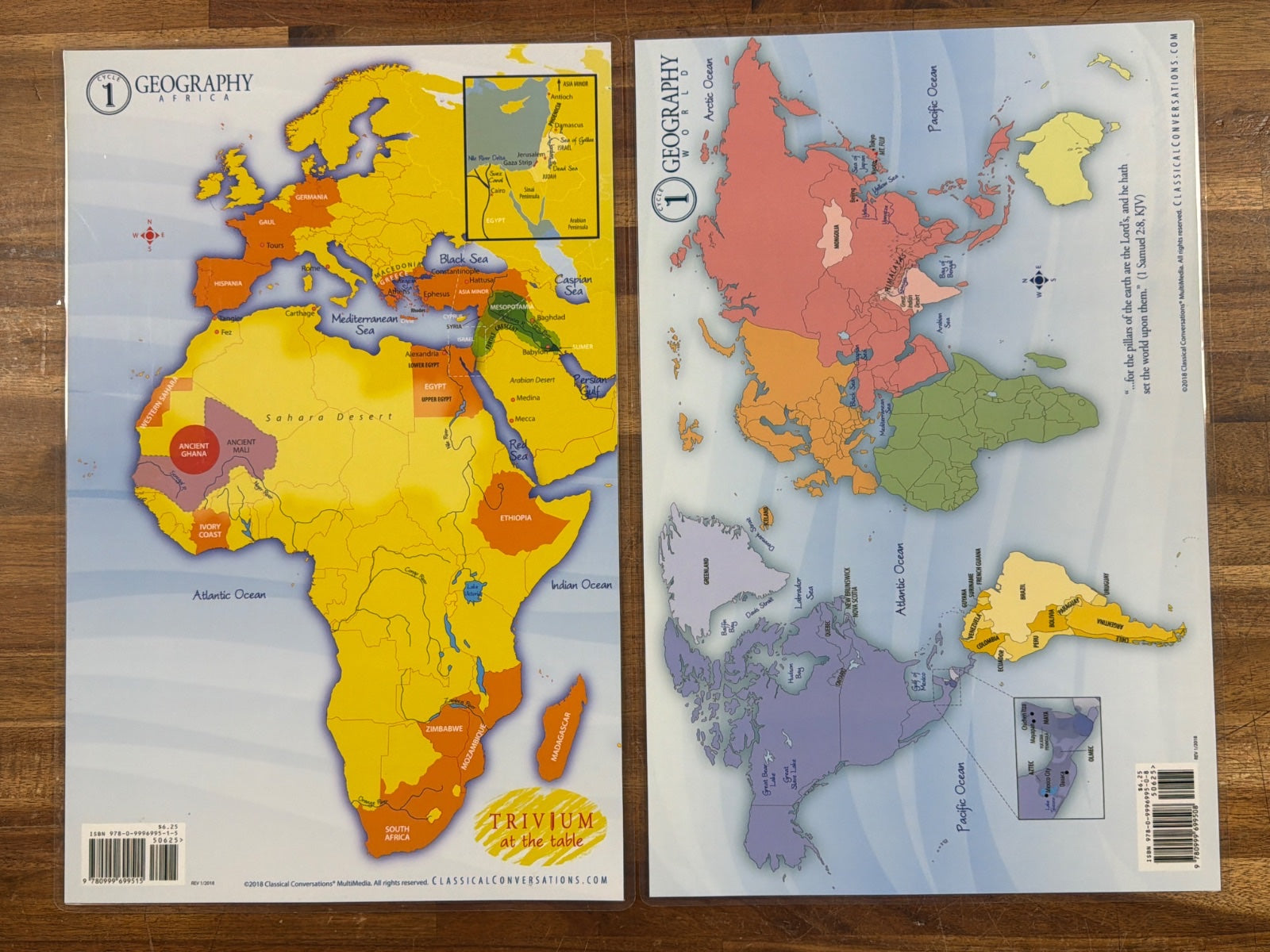 Classical Conversations Cycle 1 Geography Africa & World Maps