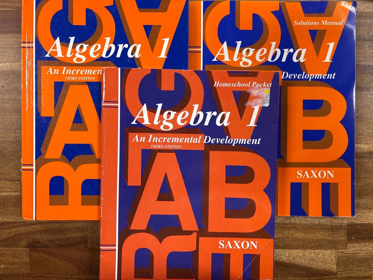 Saxon Algebra 1 3rd Edition Homeschool Curriculum Set — front cover