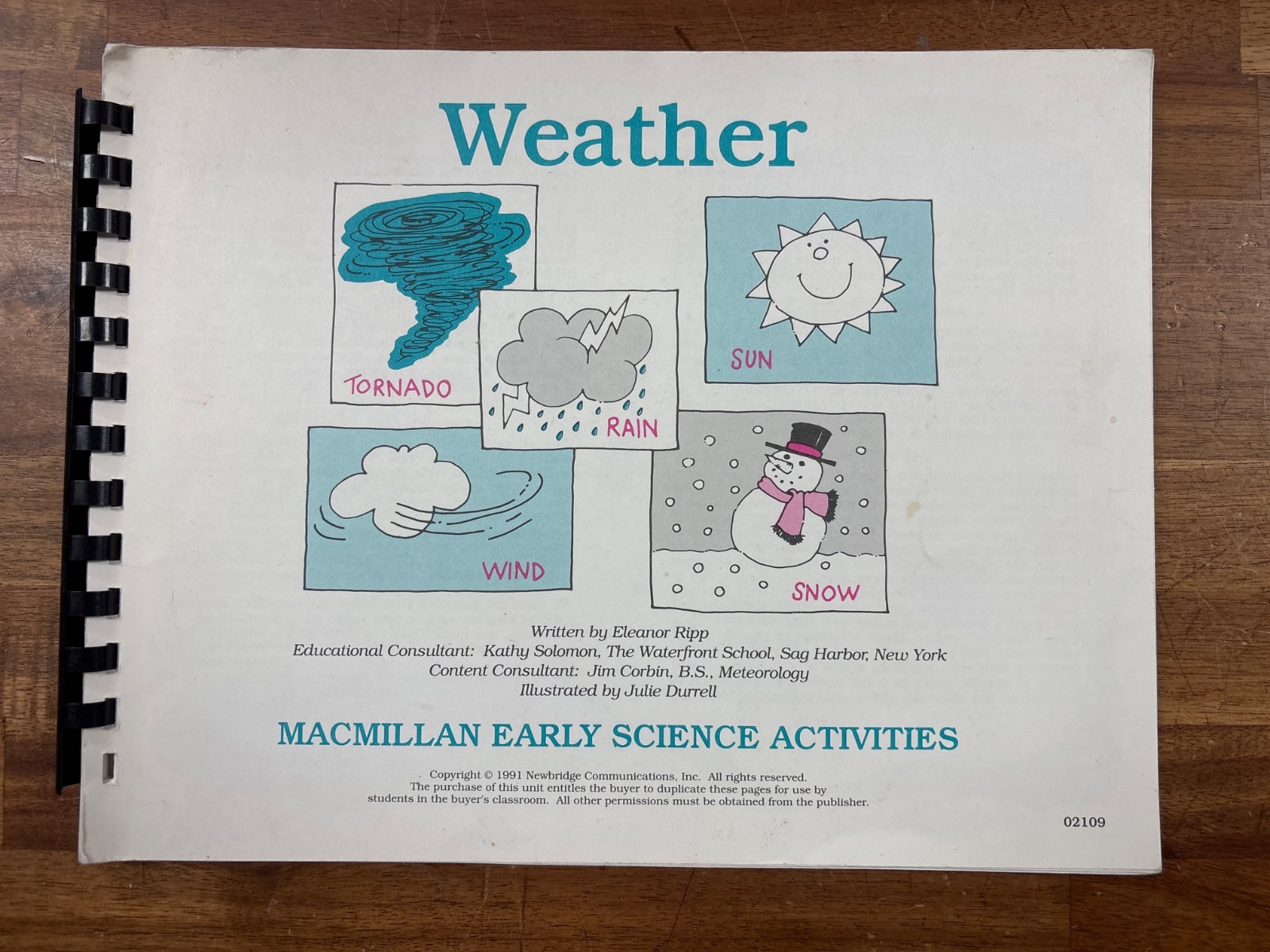 Weather - Macmillan Early Science Activities — front cover