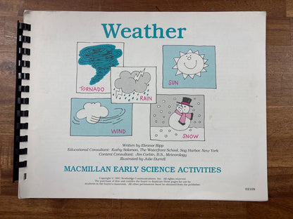 Weather - Macmillan Early Science Activities — front cover
