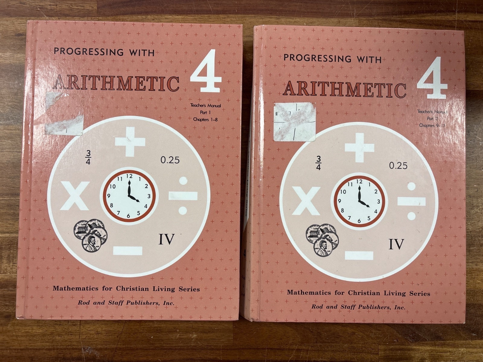 Rod and Staff Arithmetic 4 Teacher's Manual Parts 1 & 2 Set — front cover
