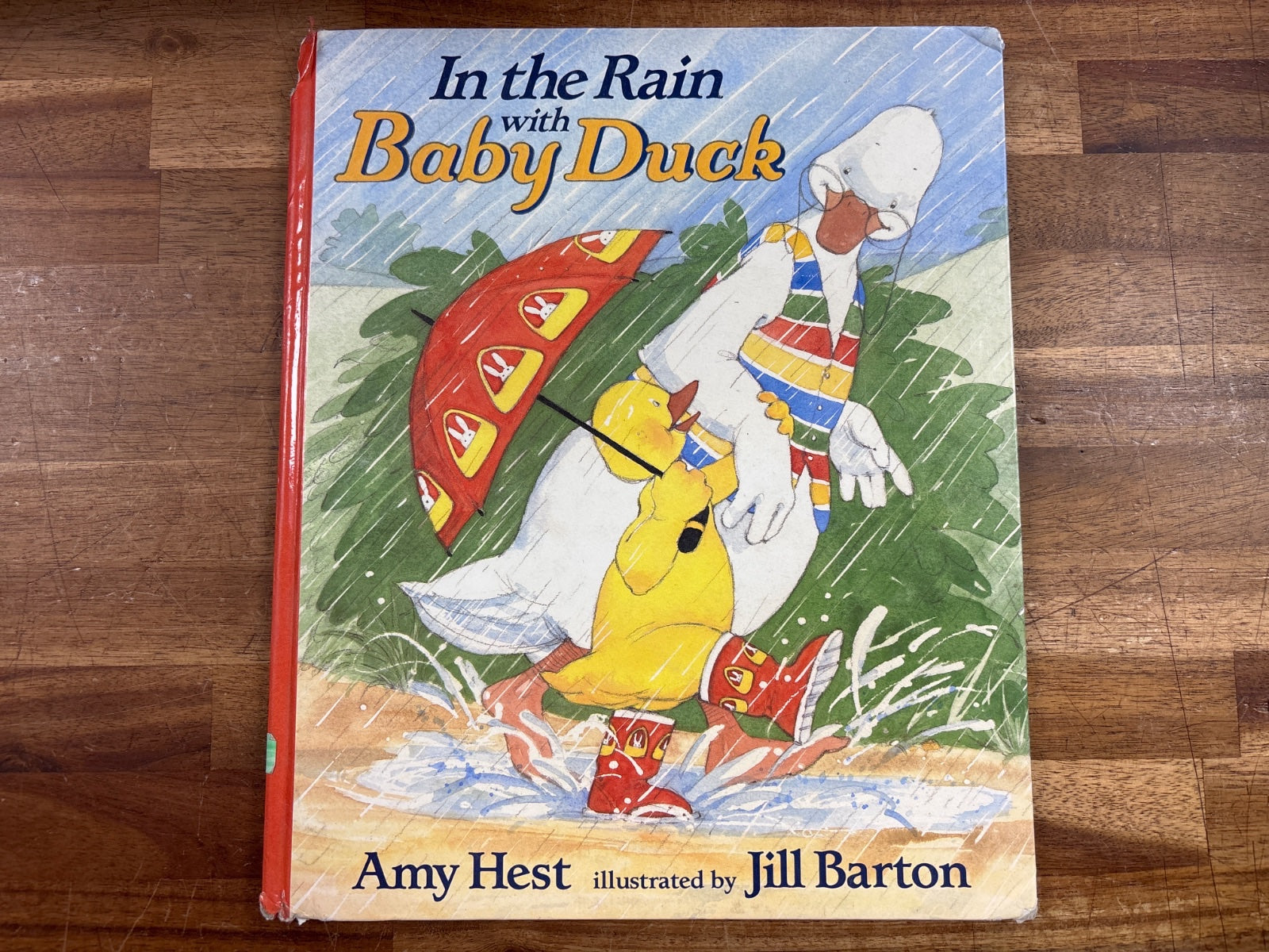 In the Rain with Baby Duck Picture Book by Amy Hest