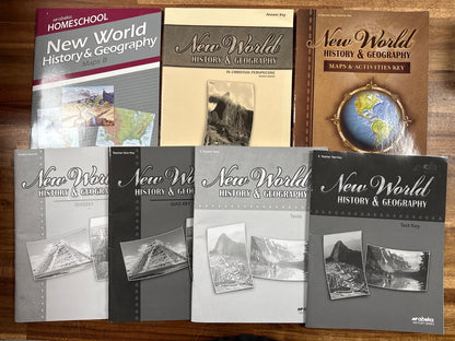 Abeka New World History Geography 4th Ed Grade 6 Curriculum Set
