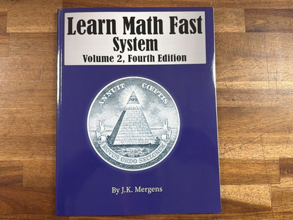 Learn Math Fast System Volume 2 Fourth Edition - Mergens