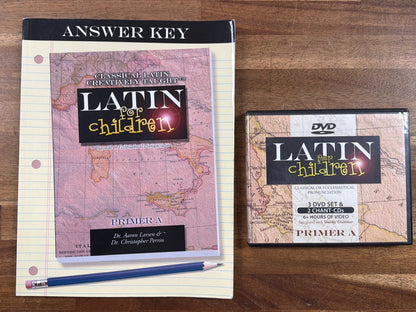 Latin for Children Primer a Answer Key & DVD Set