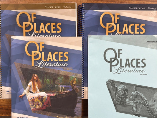 Abeka of Places Literature 5th Ed Set Teacher & Student (NEW)