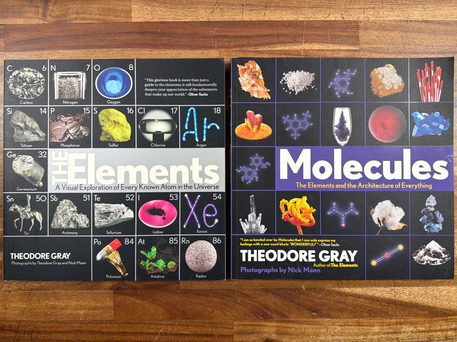 The Elements & Molecules by Theodore Gray Book Set