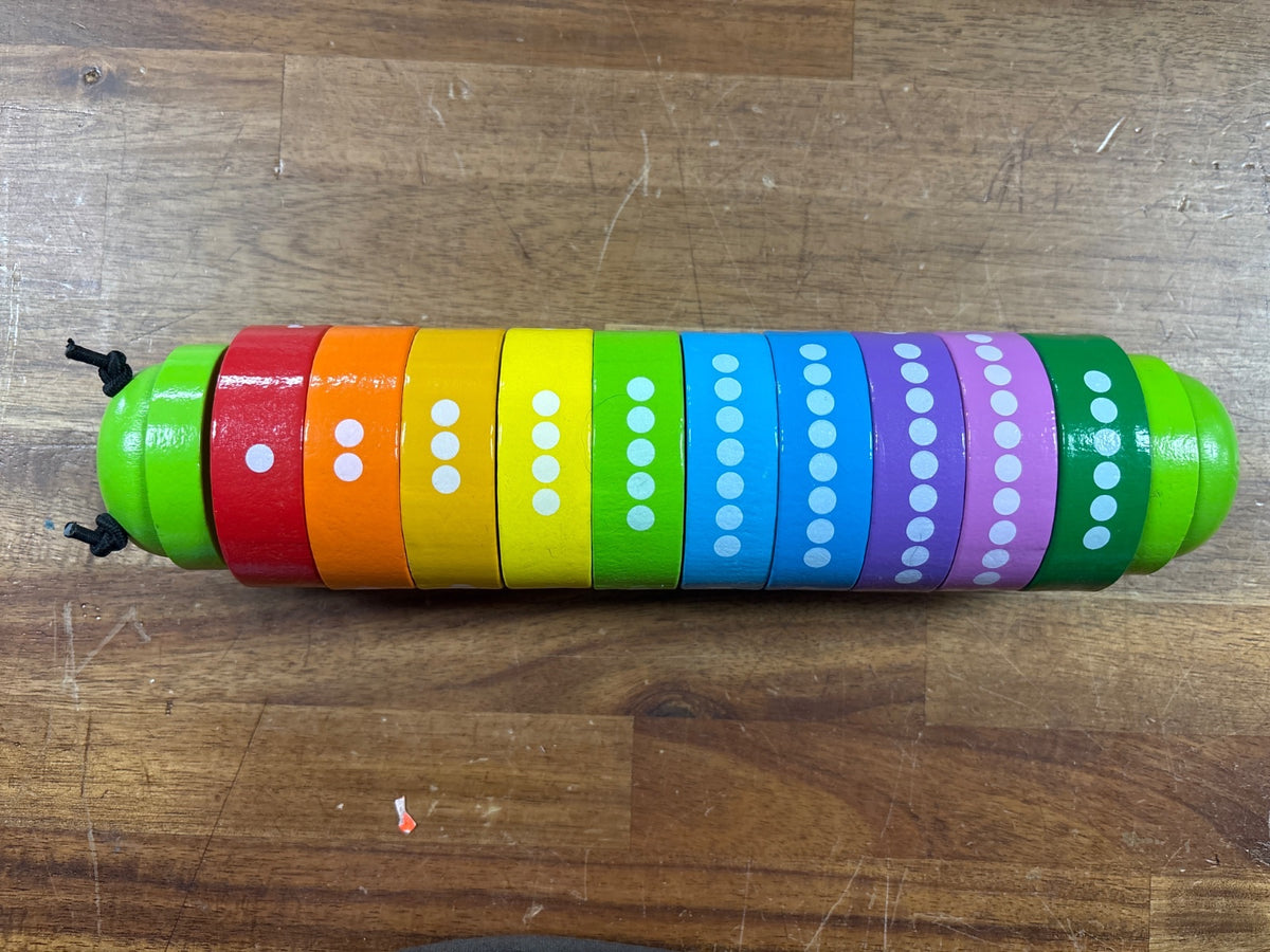 Melissa & Doug Wooden Caterpillar Counting Toy — front cover