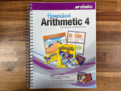 Abeka Homeschool Arithmetic 4 Curriculum Lesson Plans