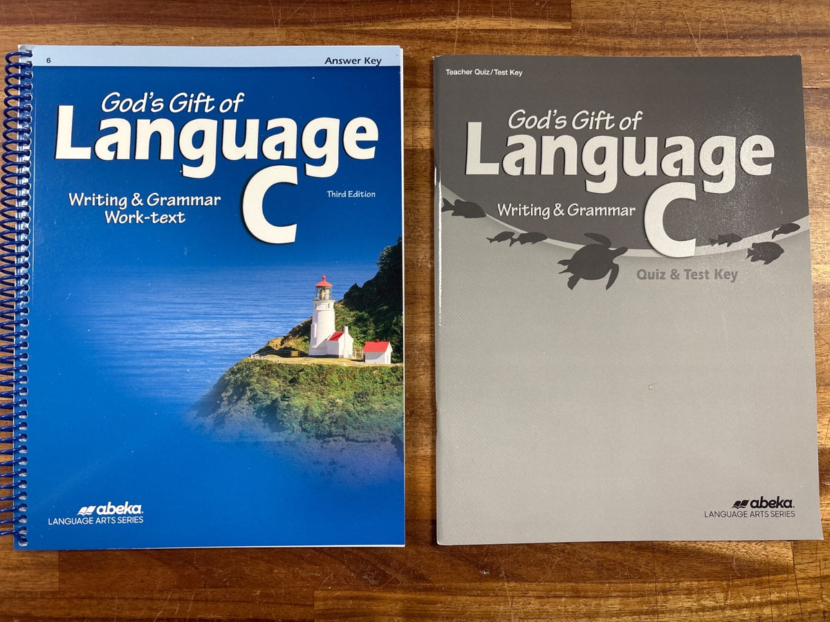 Abeka God's Gift of Language C Answer & Test Key 3rd Ed
