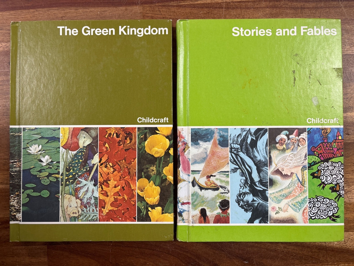 Childcraft Green Kingdom & Stories and Fables Volumes Set — front cover