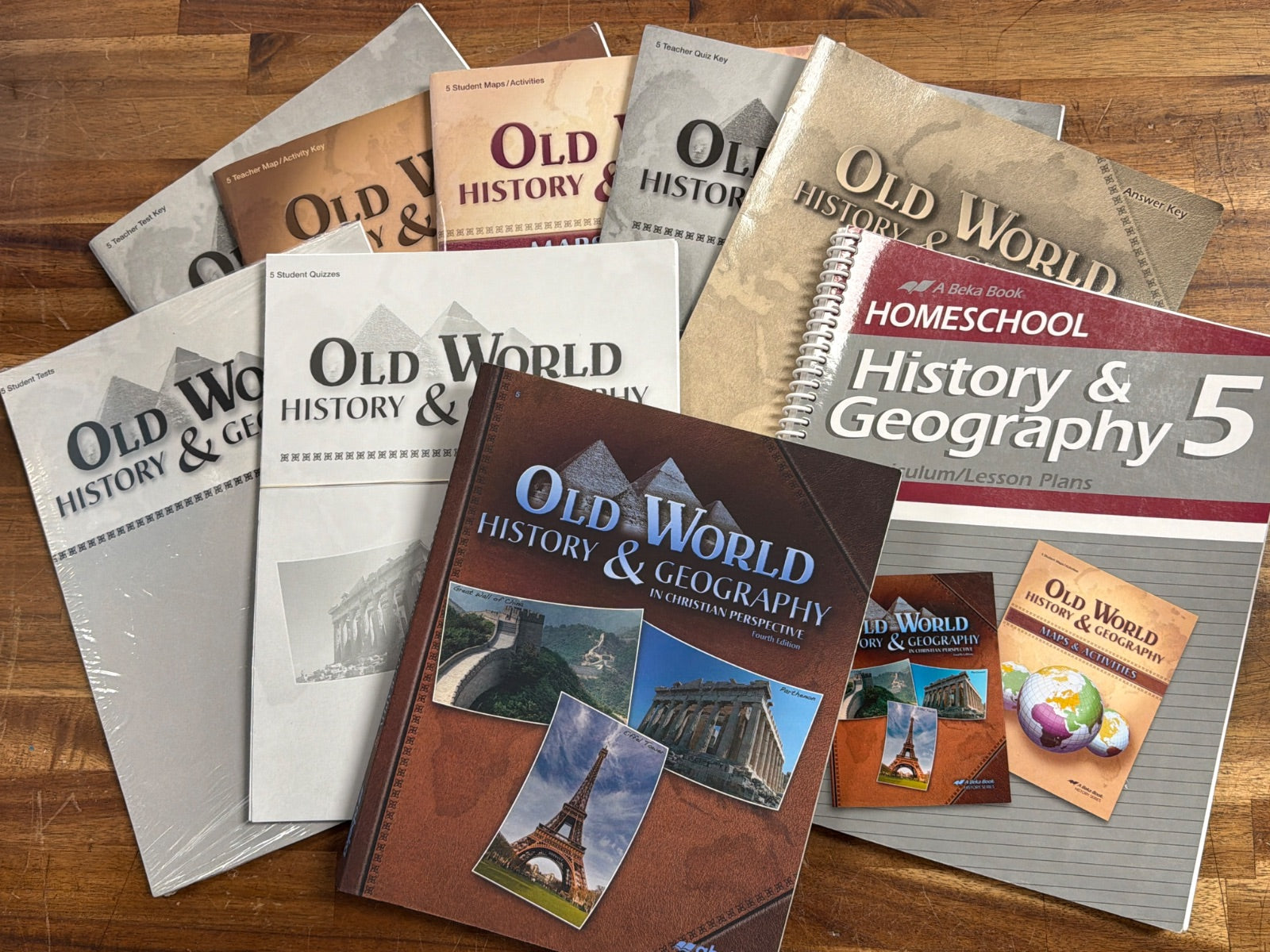 Abeka Old World History & Geography 5 Curriculum Set 4th Ed — front cover