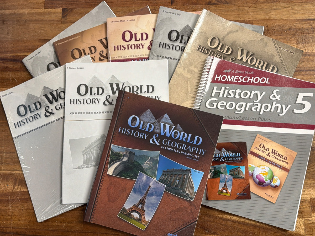 Abeka Old World History & Geography 5 Curriculum Set 4th Ed — front cover