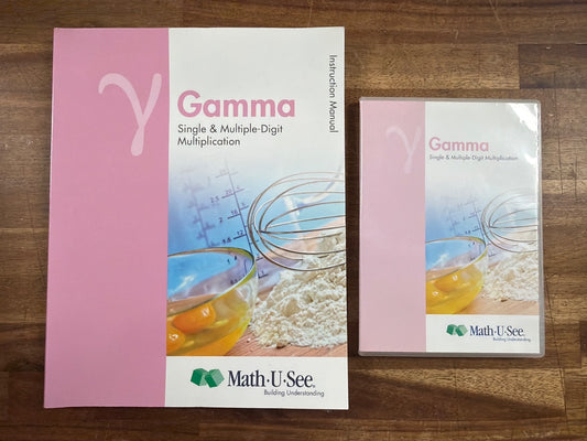 Math-U-See Gamma Instruction Manual & DVD Set