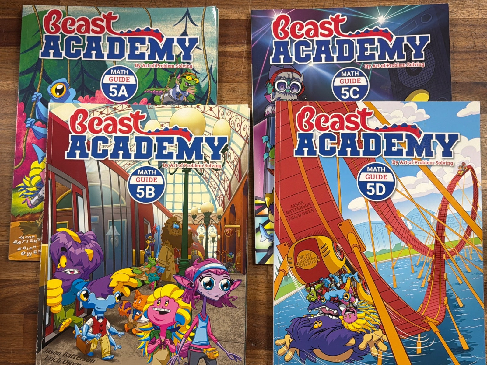 Beast Academy Math Guide 5A 5B 5C 5D Set - Art of Problem Solving