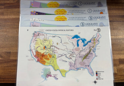 Trivium at the Table Geography Placemats Set Cycle 3