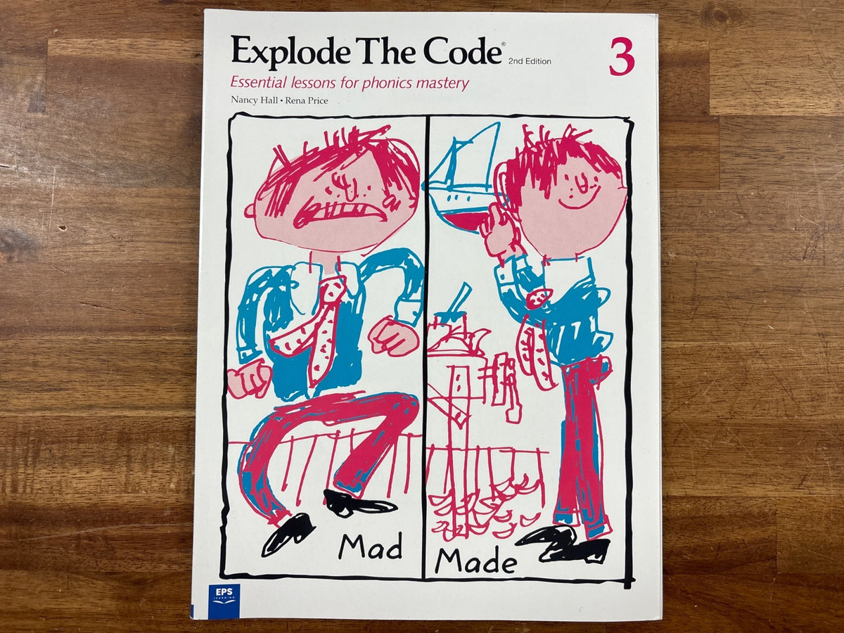 Explode the Code 3 2nd Edition Phonics Workbook — front cover