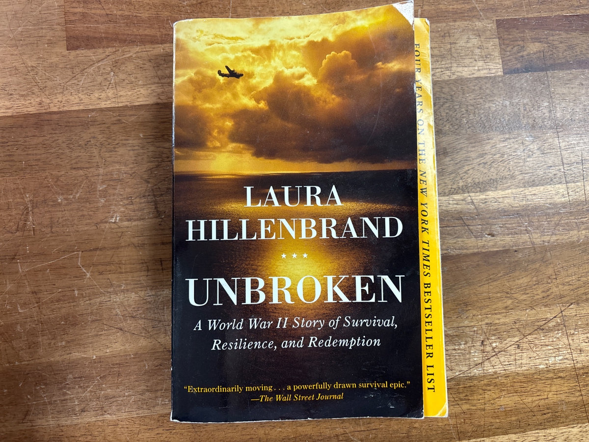 Unbroken by Laura Hillenbrand Wwii Survival Story Paperback — front cover