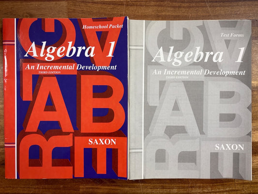 Saxon Algebra 1 Homeschool Packet & Test Forms 3rd Ed