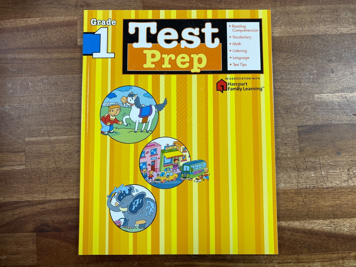 Flash Kids Test Prep Grade 1 Workbook - Harcourt Family Learning — front cover