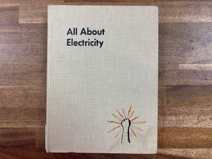 All About Electricity Vintage Hardcover Book — front cover