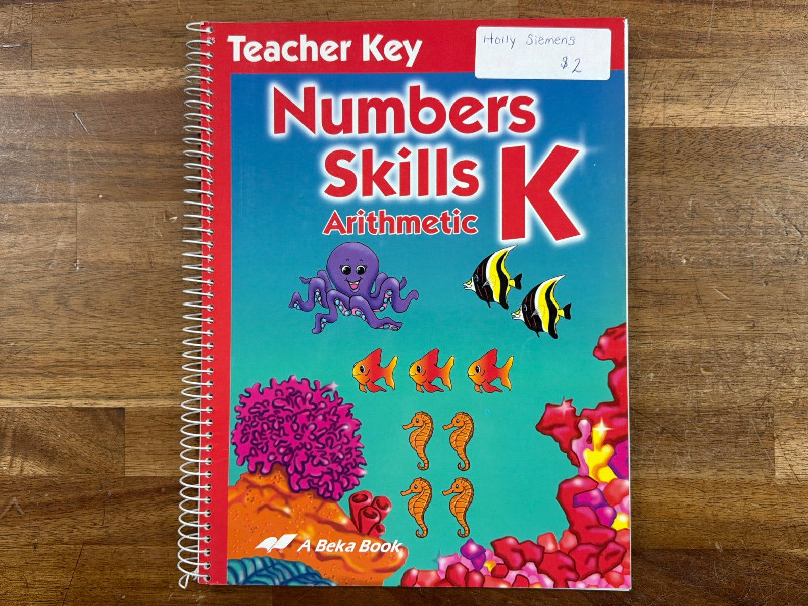 A Beka Numbers Skills K Arithmetic Teacher Key