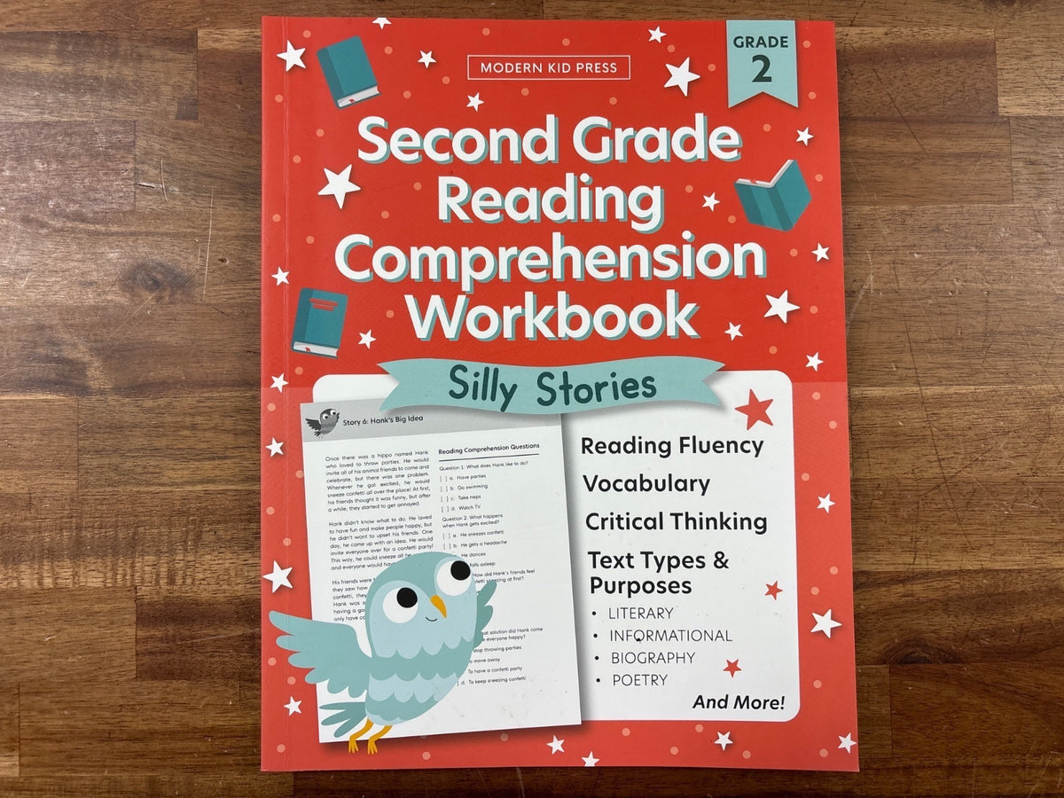 Modern Kid Press Second Grade Reading Comprehension Workbook