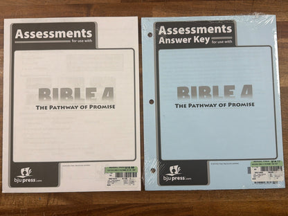 BJU Press Bible 4 Pathway of Promise Assessments & Key