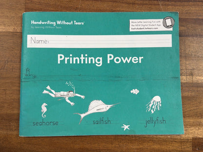 Handwriting Without Tears Printing Power Workbook