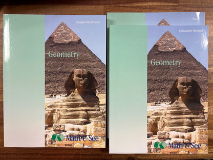 Math-U-See Geometry Set: Student Workbook, Instruction Manual & T — front cover