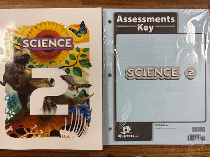 BJU Press Science 2 Student Text & Assessments Key 5th Ed