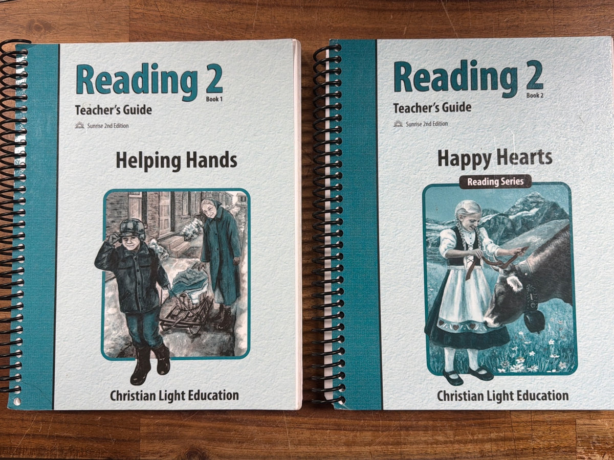 CLE Reading 2 Teacher's Guide Book 1 & 2 Sunrise 2nd Ed