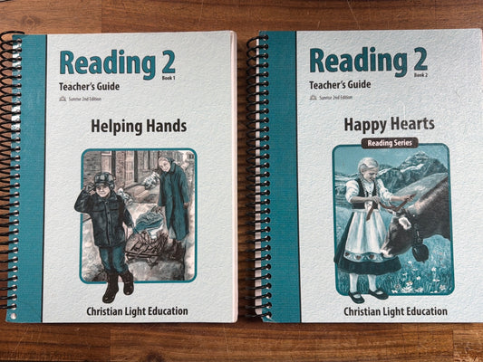 CLE Reading 2 Teacher's Guide Book 1 & 2 Sunrise 2nd Ed