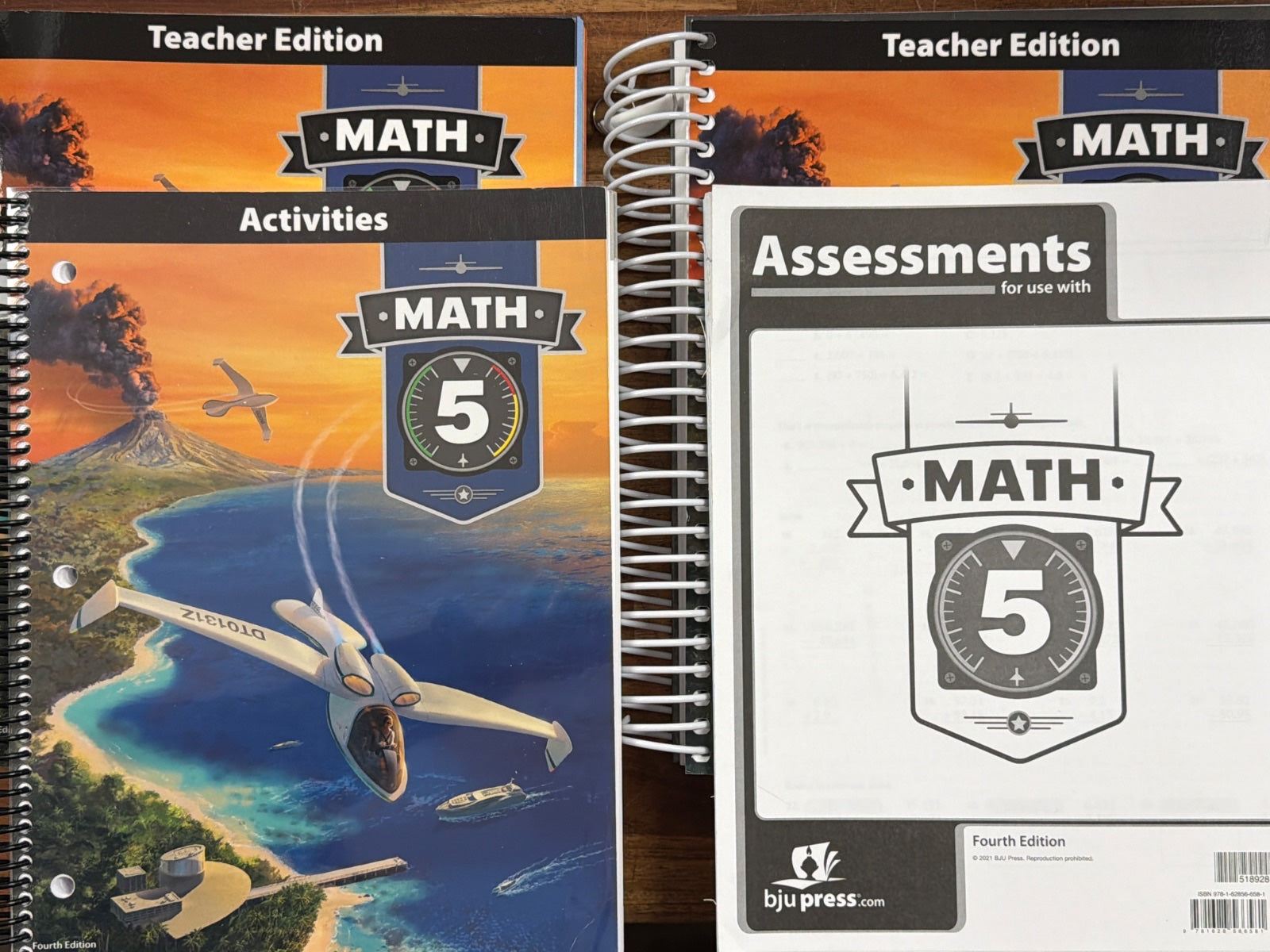 BJU Press Math 5 Teacher Edition Set W/ Activities & Assessments