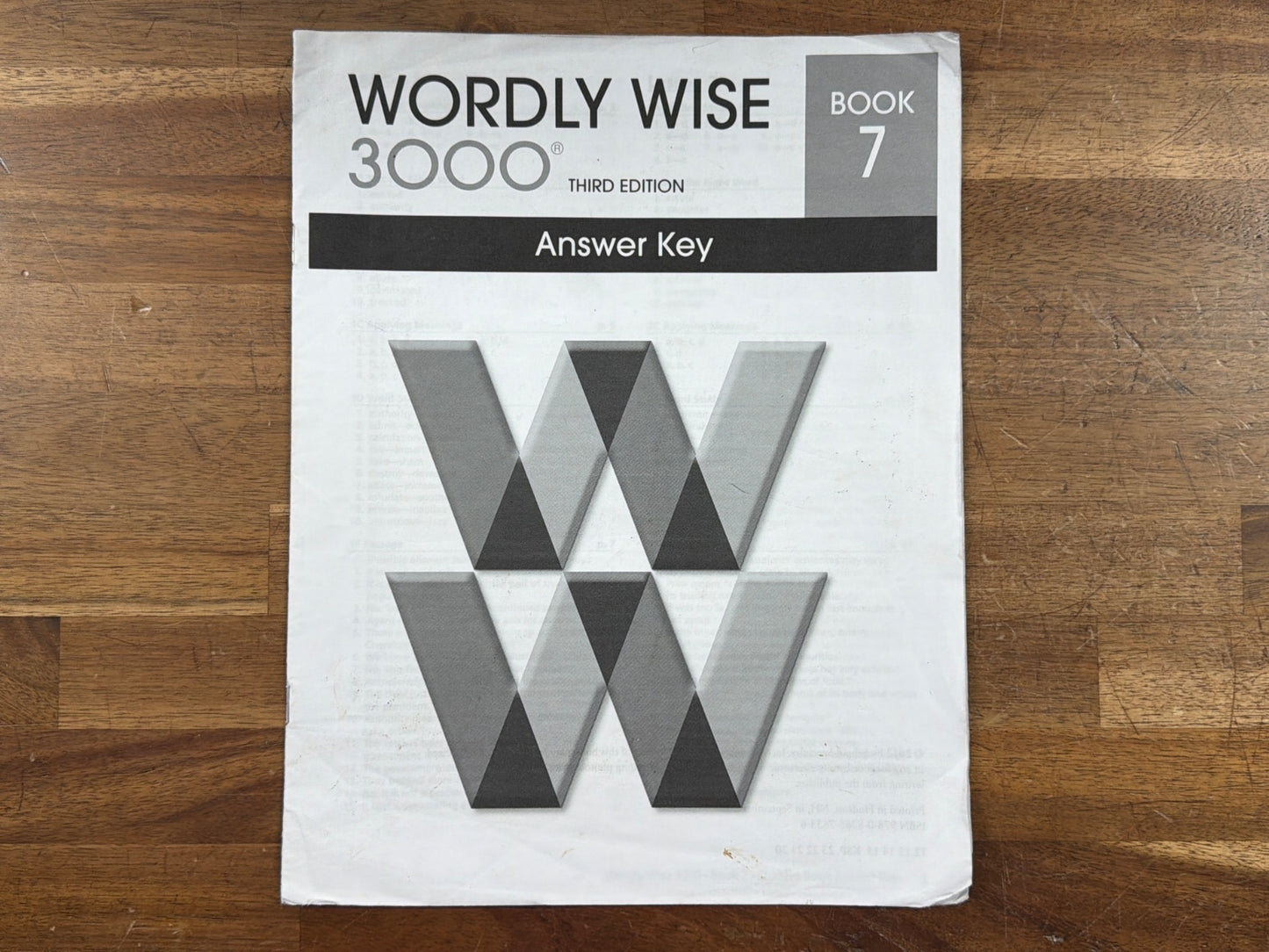 Wordly Wise 3000 Book 7 Answer Key Third Edition