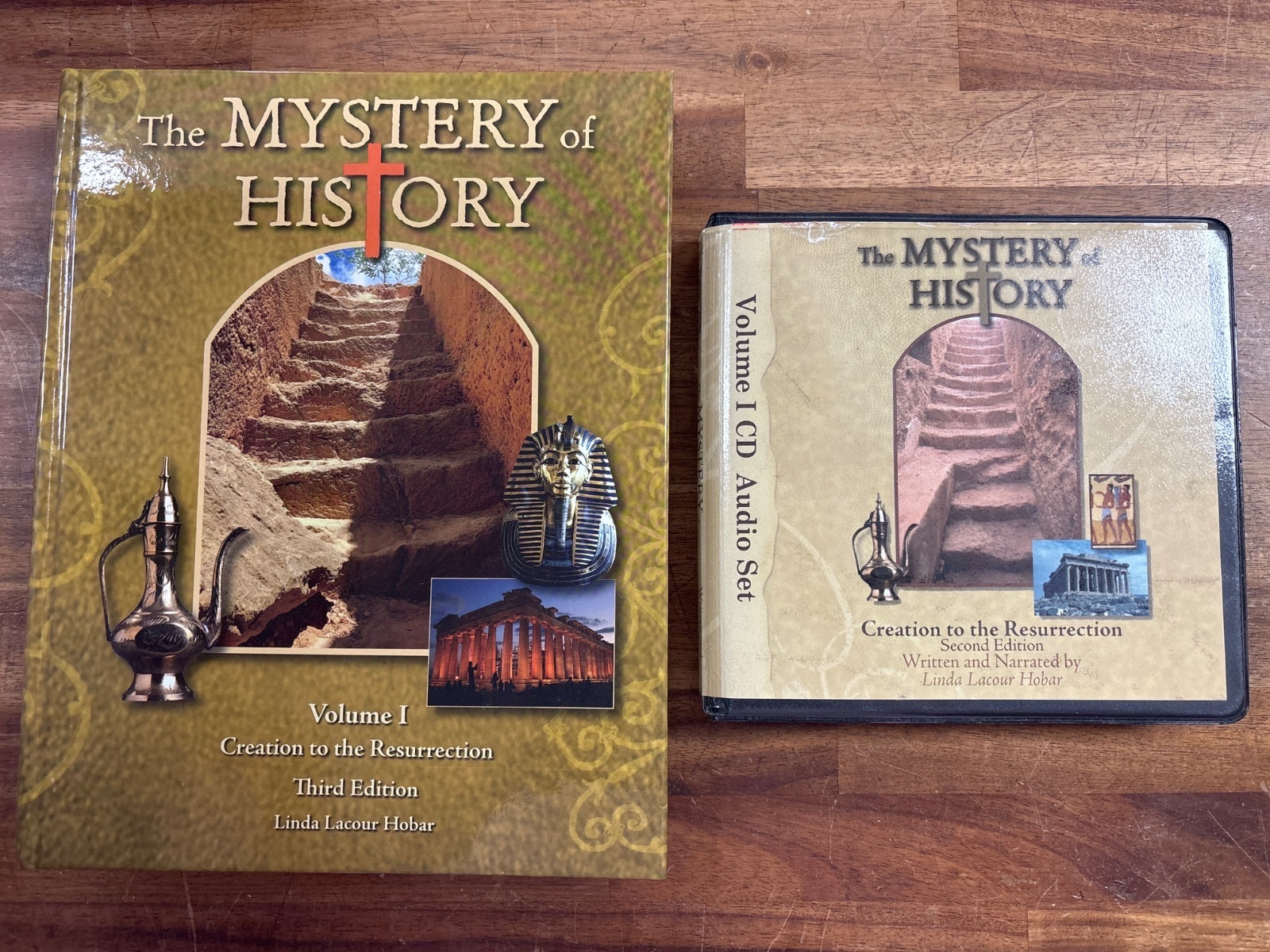 Mystery of History Vol 1 Book & CD Audio Set Bundle — front cover